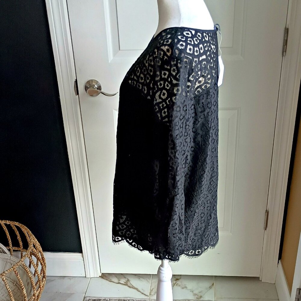 NEW! BEAUTIFUL BOHO Lace GAP BLOUSE SZ M - Picture 2 of 5